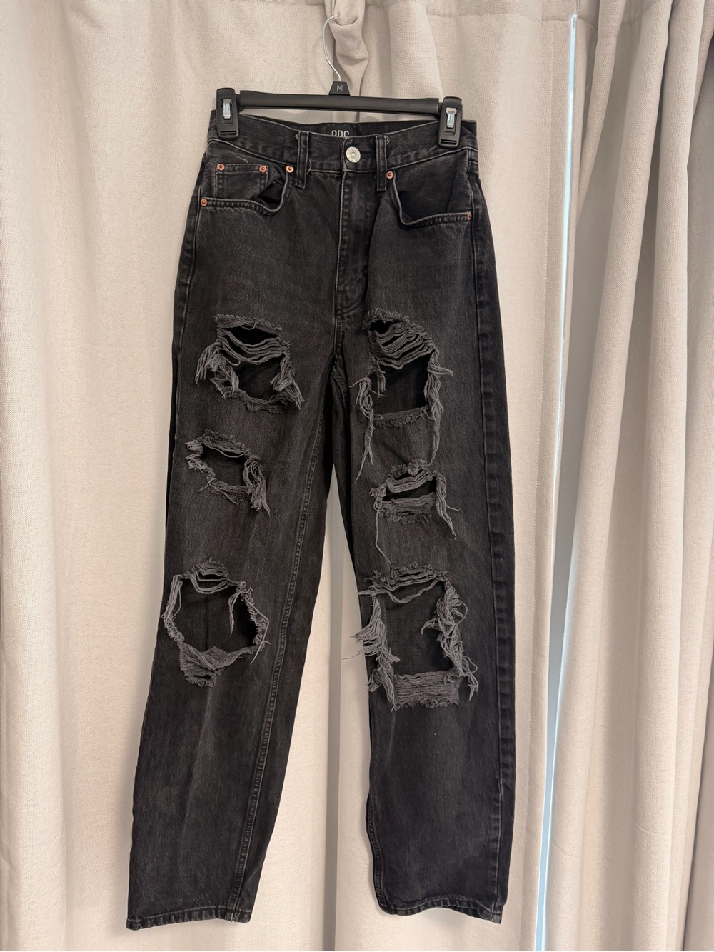 BDG distressed black jeans